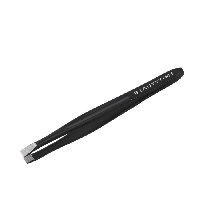 Beautytime 122 Flat Tweezers Gunmetal Finish Tweezer