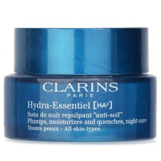 Clarins Hydra Essentiel Ha2 Plumps, Moisturizes And Quenches Night Cream Care Hydra Essentiel 1.7 Oz Skin Care