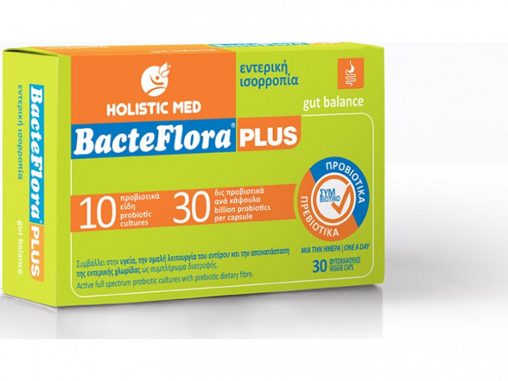 Holistic Med Bacteflora Plus Probiotics 30 Capsules