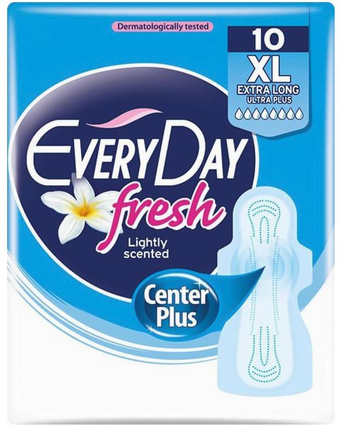 Every Day Up Fresh Extra Long 10s – sanitary pads, extra long, fresh