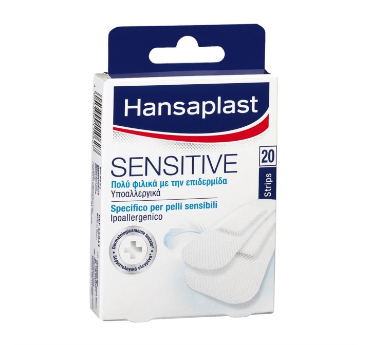 Hansaplast Sensitive 46041, Strips, 20