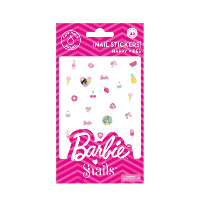 Snails Barbie Happy Vibes Nail Stickers – 33 Pieces
