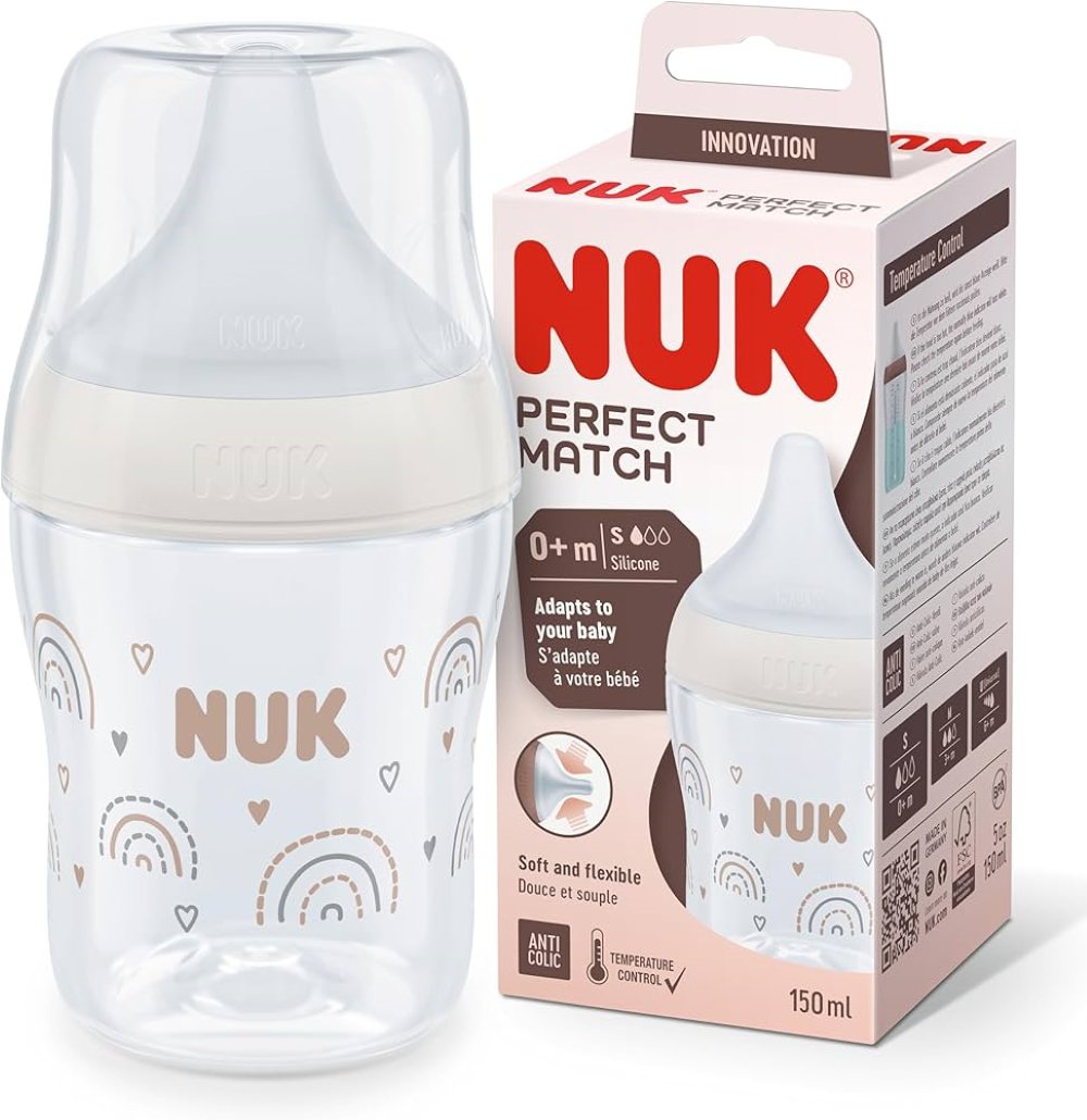 Nuk Perfect Match PP Anti-Colic Bottle with Silicone Nipple 3m+ 150 ml