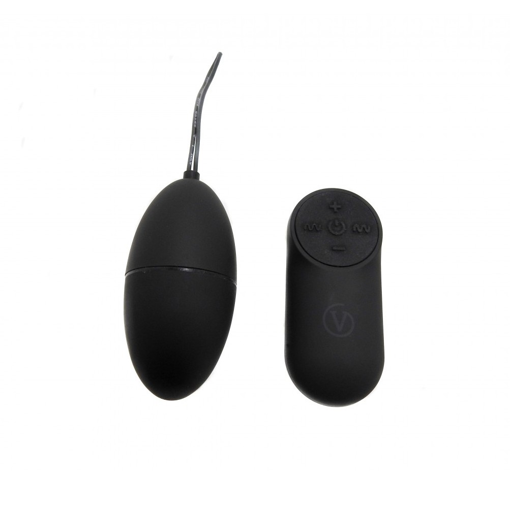 VIRGITE - BLACK VIBRATING EGG REMOTE CONTROL 10 SPEED