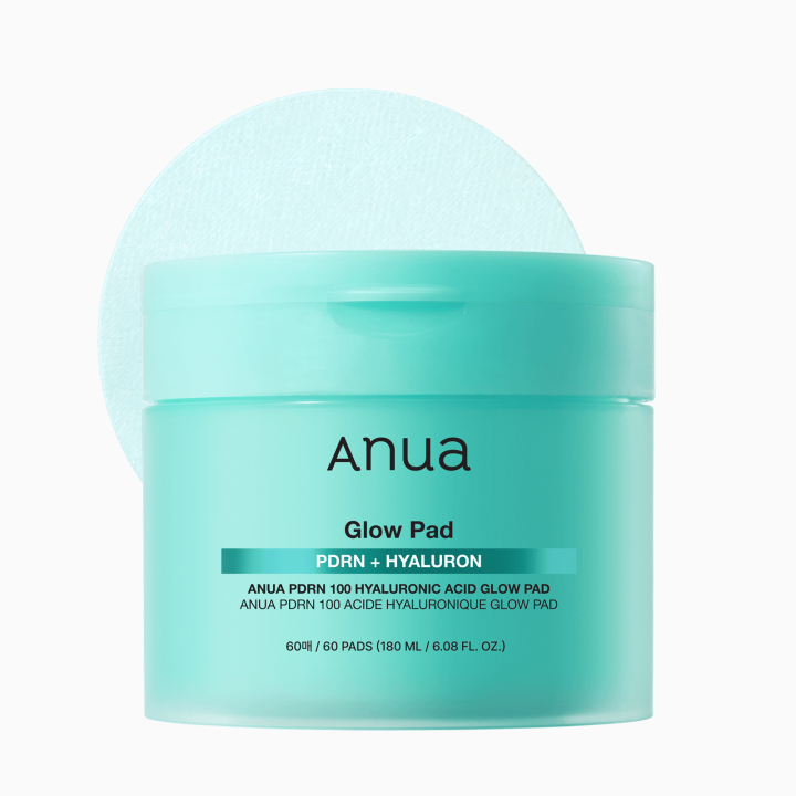 ANUA PDRN 100 Hyaluronic Acid Glow Pad 60ea 180ml