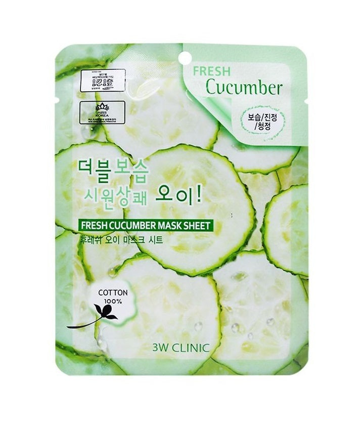 3W CLINIC Fresh Cucumber Sheet Mask