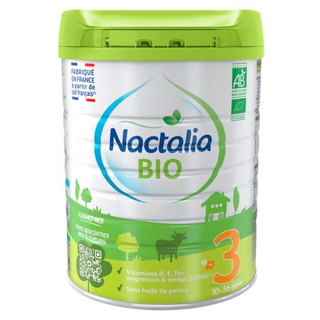 Nactalia Bio 3 Baby Milk 10-36 Months Age 800G