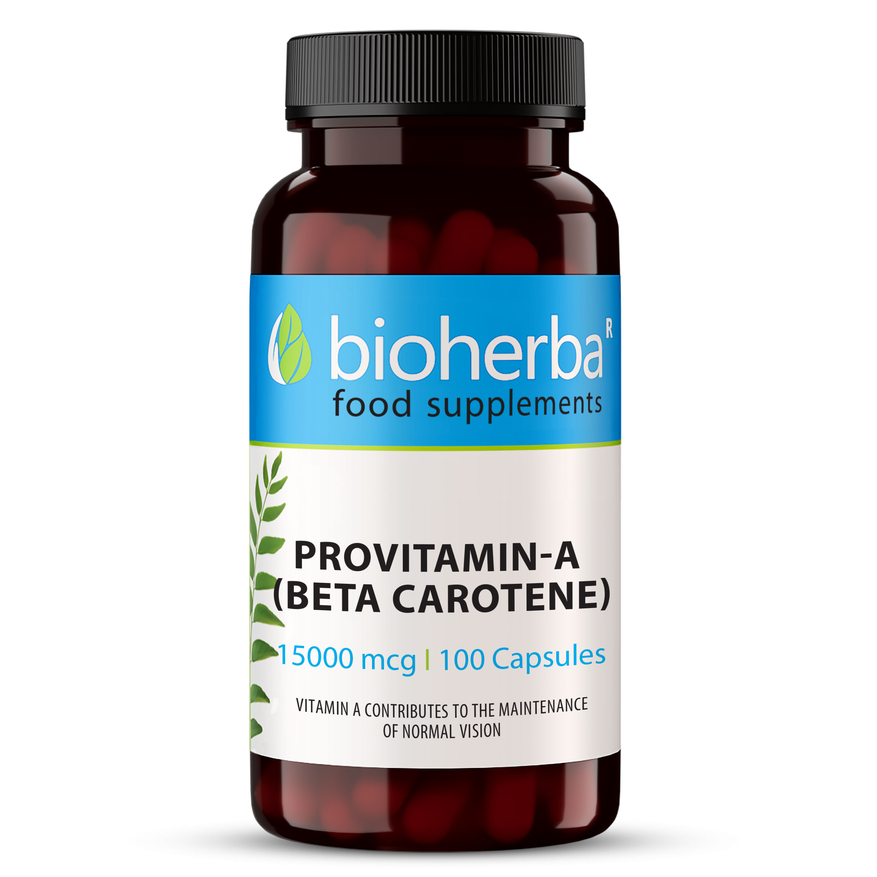 Provitamin A (Beta Carotene), 15000 mcg, 100 Capsules, Bioherba