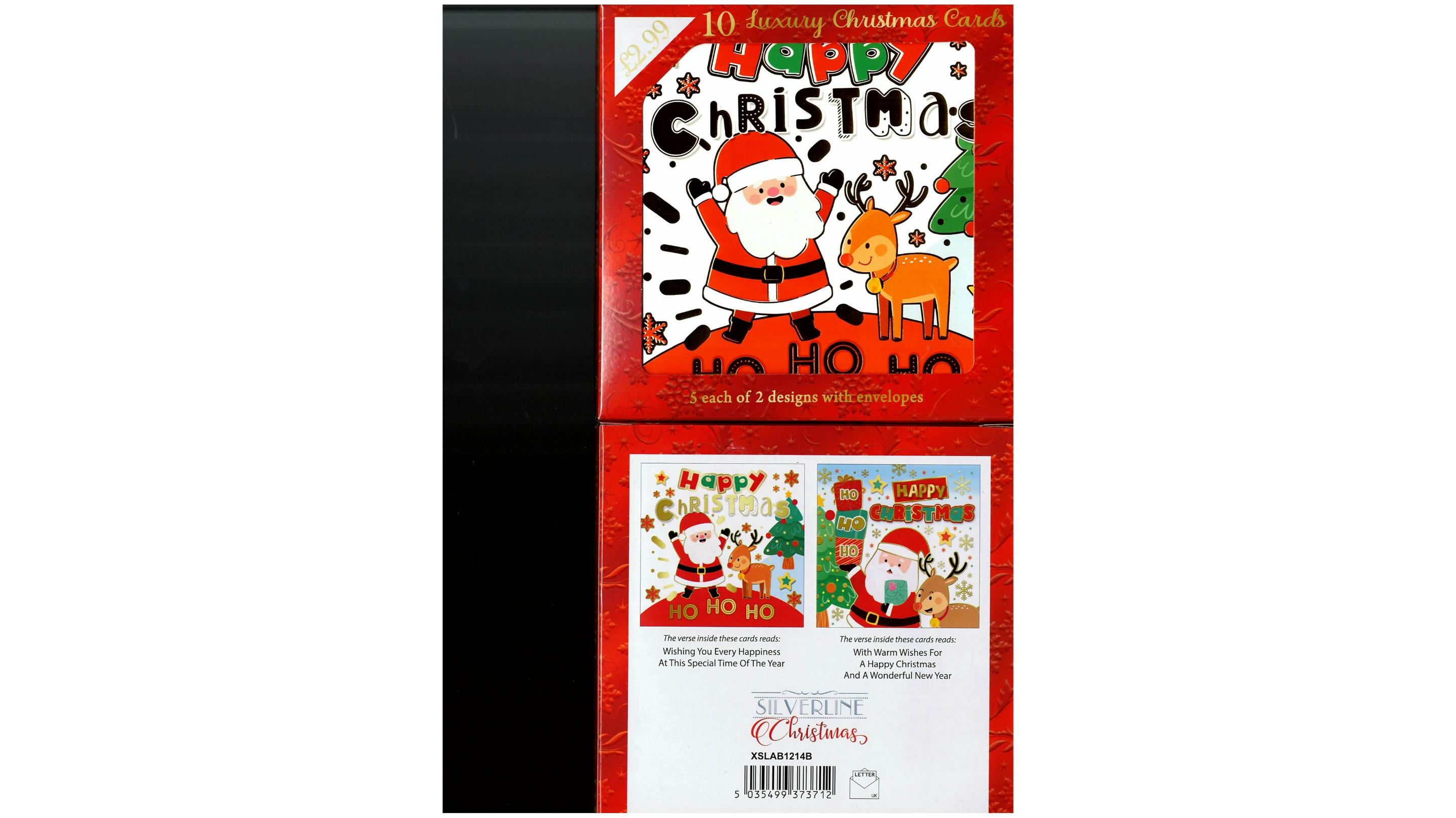 Merry Christmas Pack Of 10 Xslab1214B