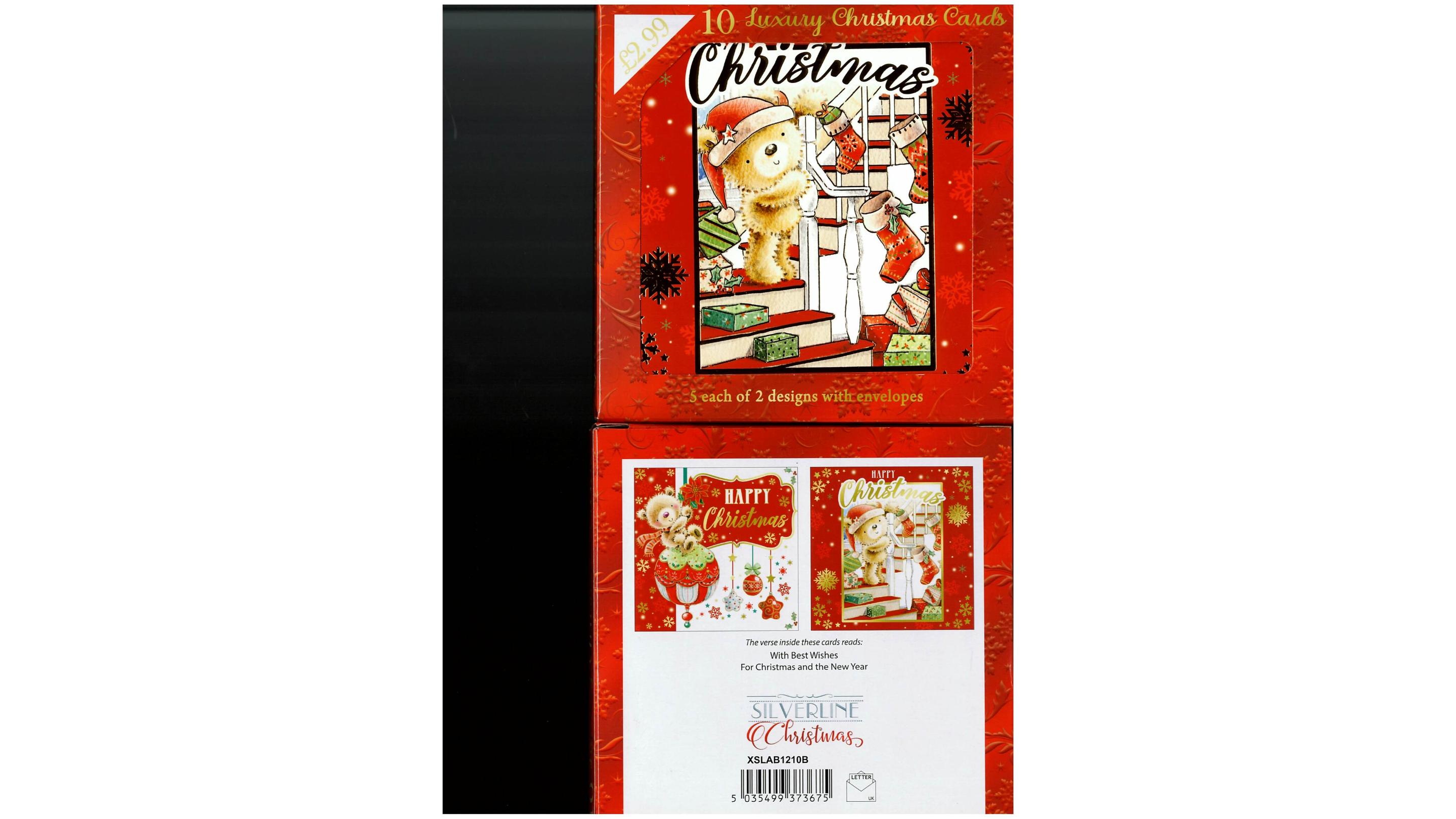 Merry Christmas Pack Of 10 Xslab1210B