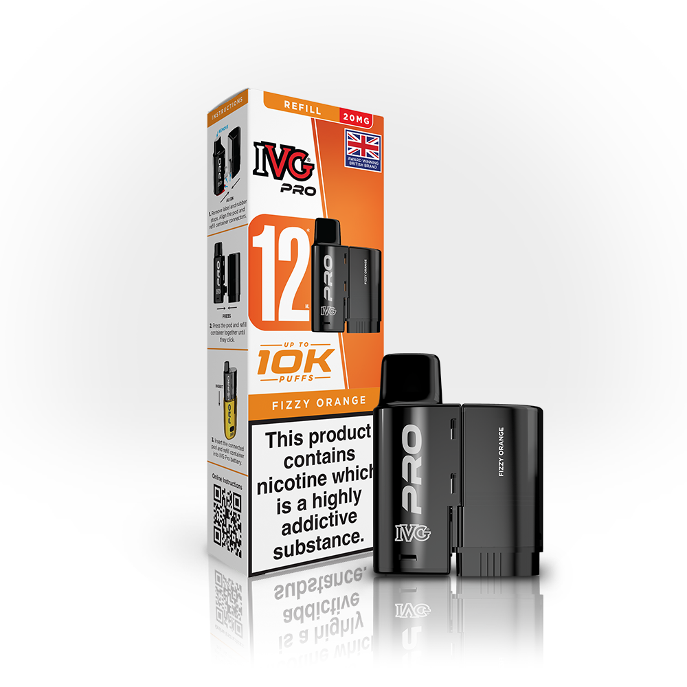 IVG PRO REFILL - FIZZY ORANGE 10K PUFFS