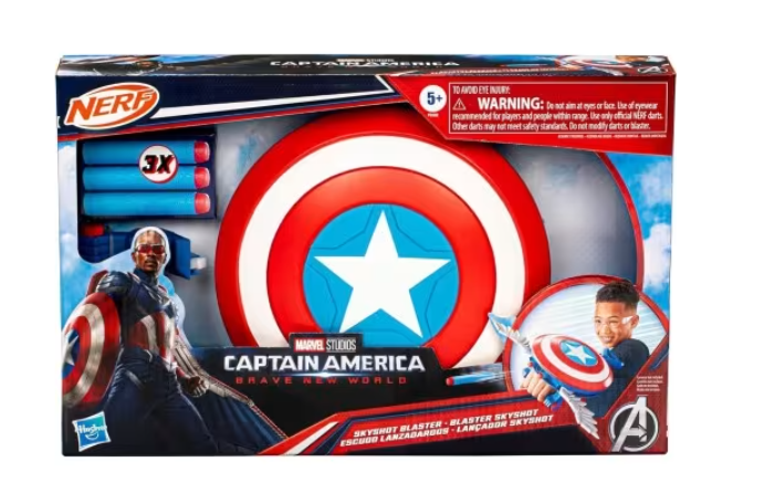 MARVEL CAPTAIN AMERICA BLASTER NERF F9302