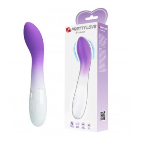 PRETTY LOVE Bishop classic dong vibator Ice Purple