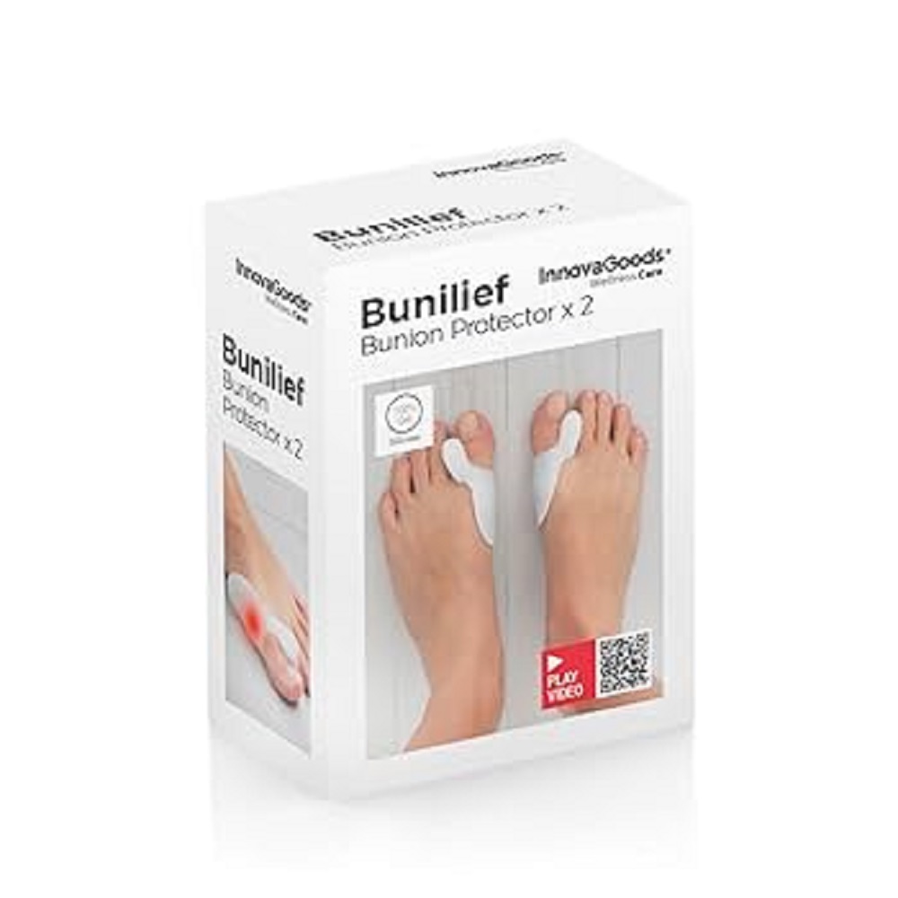 InnovaGoods Silicone Bunion Corrector Protector Bunilief 2 Units