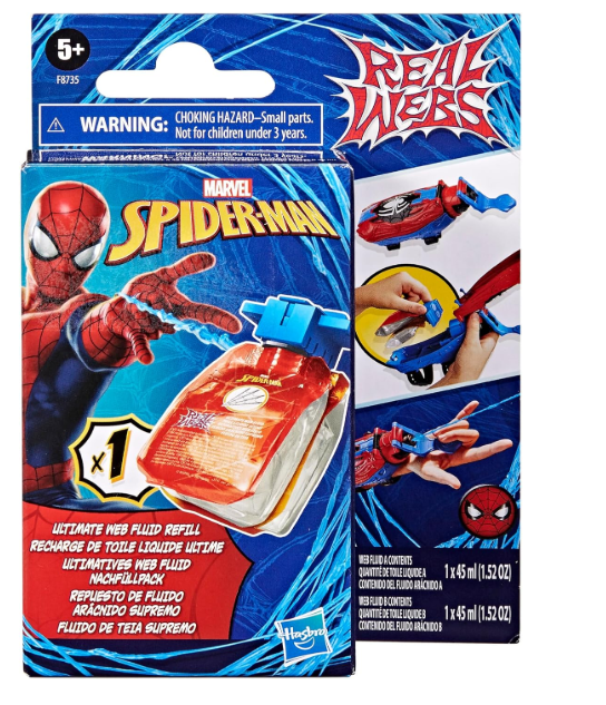 MARVEL SPIDERMAN WEBS FLUID REFIL PACK F8735