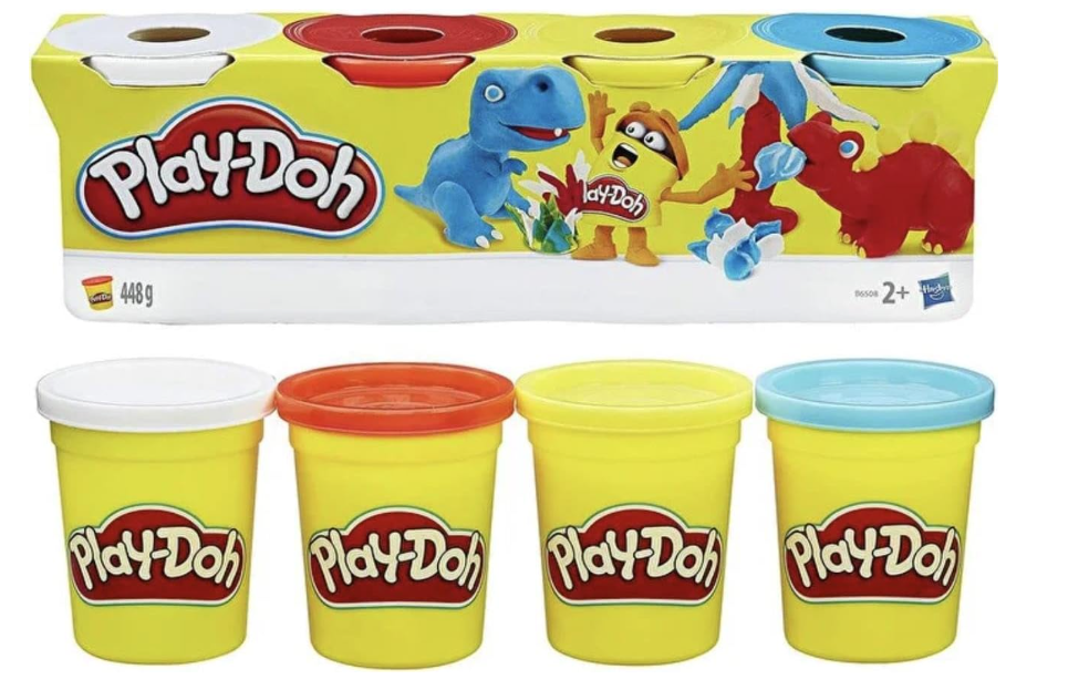 PLAY DOH CLASSIC COLOURS 4 PACK B6508