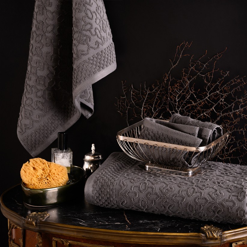 NORYA SET OF 3 TOWELS ANTHRACITE COLOR