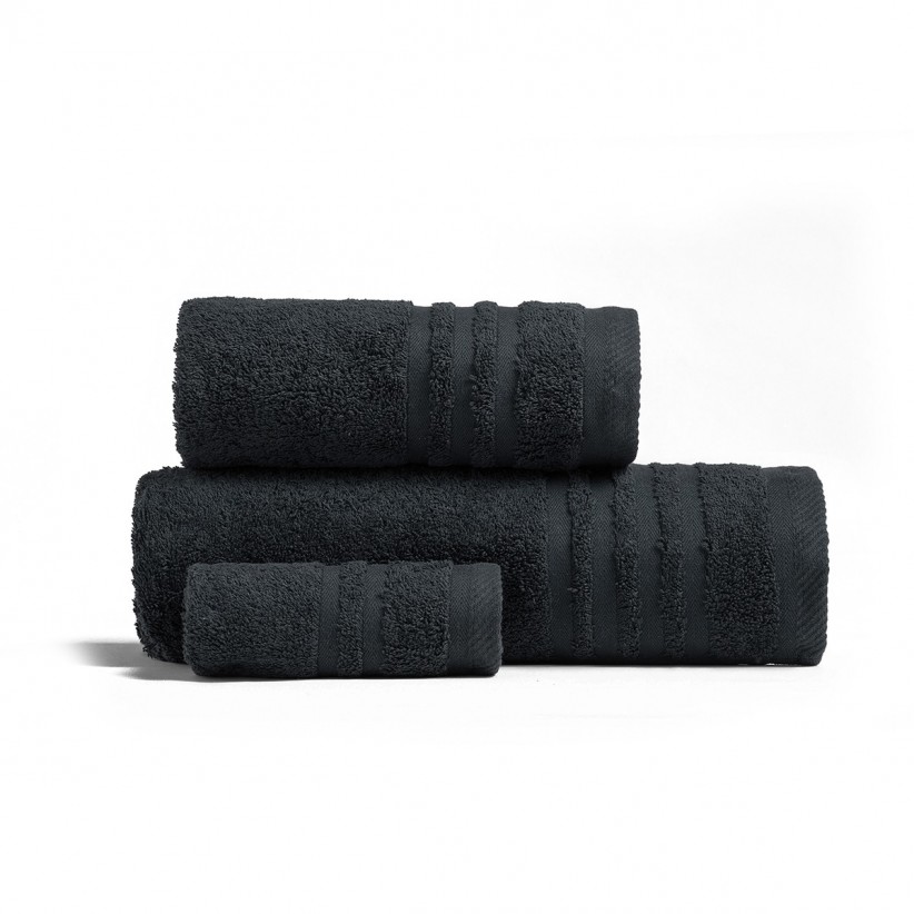 PREMIO SET OF 3 TOWELS 600gr BLACK COLOR