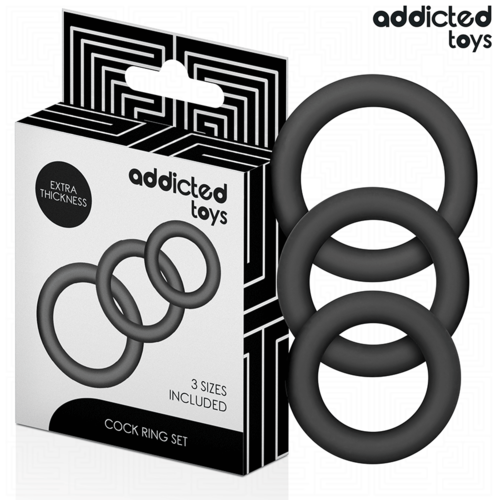 ADDICTED TOYS – SET OF SILICONE RINGS MODEL 1
