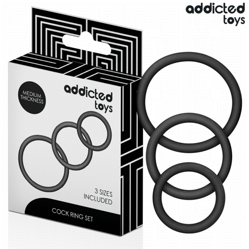 ADDICTED TOYS – SET OF SILICONE RINGS MODEL 2