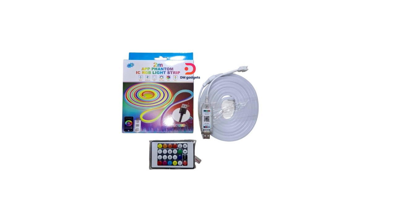 402C#192L®Led-Neon-RGB-Magic Smart LED Strip with USB – LED Strip+Remote-Control – 2m – 5V