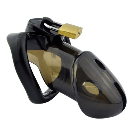 Rikers Locking Chastity Device – Black