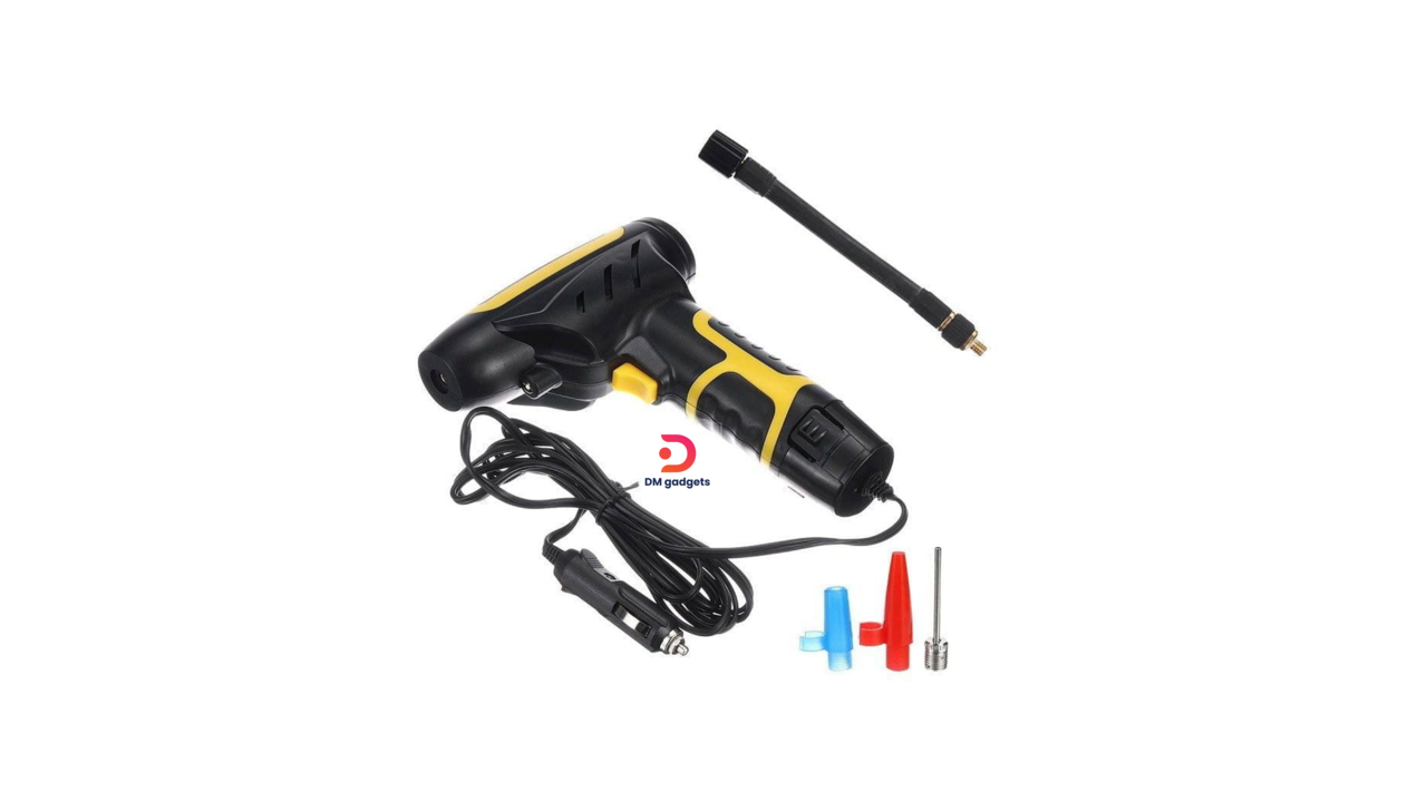 185Y2#DM® 120W Portable Car Air Compressor Wired Inflator with LED Light – Black