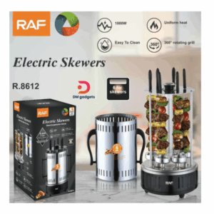 642K#RAF®R.8612 Electric Vertical Grill 1000W 6pcs – Electric Skewers