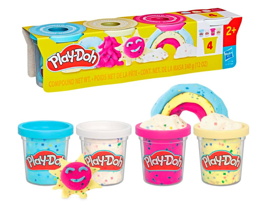 PLAY DOH SPECIALITY CONFETTI FUN 4 PACK G1736
