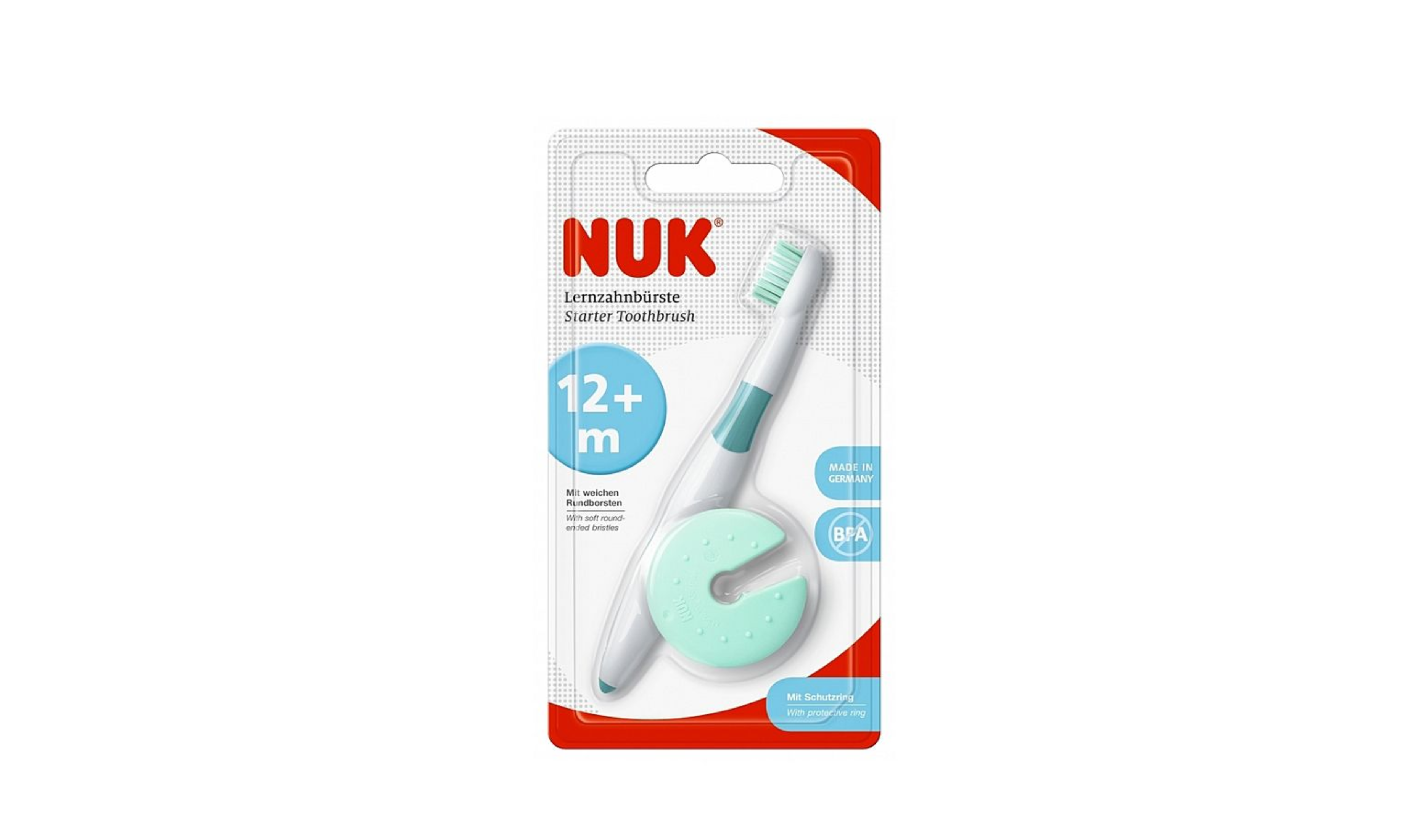 Nuk Training Toothbrush with Protective Ring 12m+, 1pcs