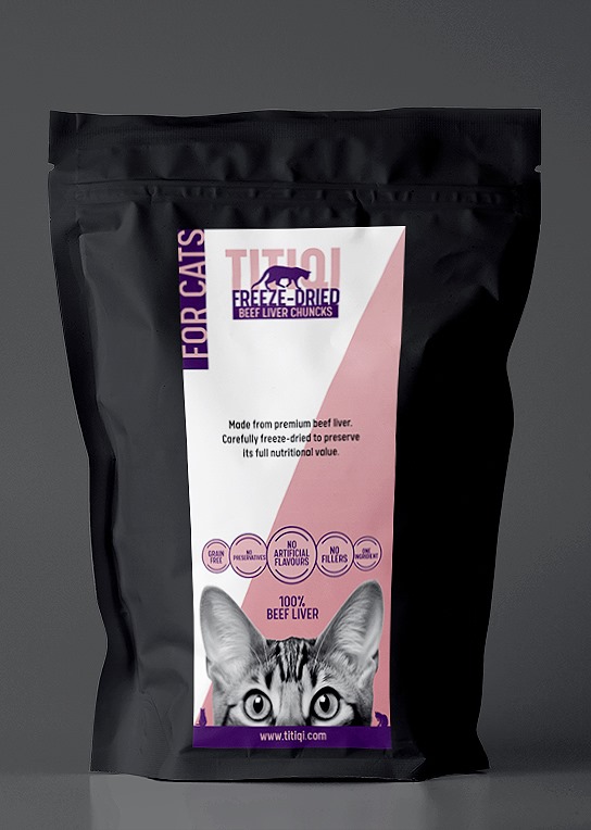 Titiqi-Beef Liver Chunks-Anti-Anemia-for Cats-50gr
