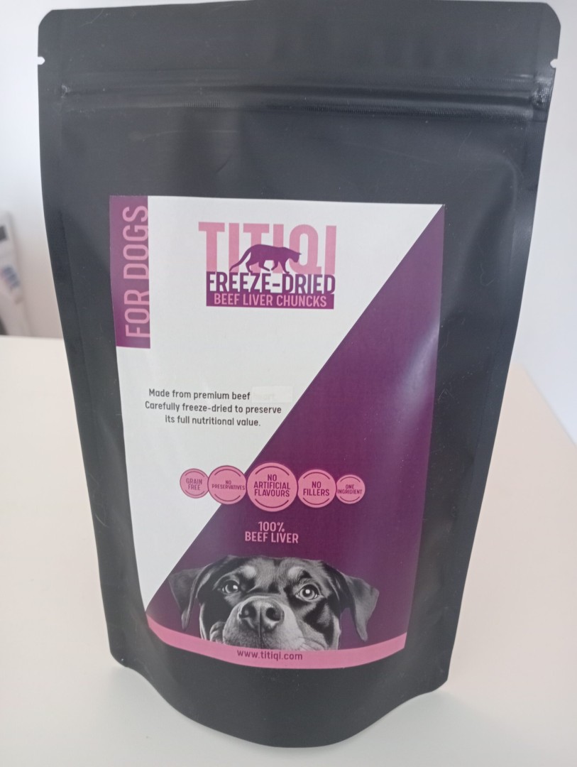 Titiqi-Beef Liver Chunks-Anti-Anemia-for Dogs-200gr