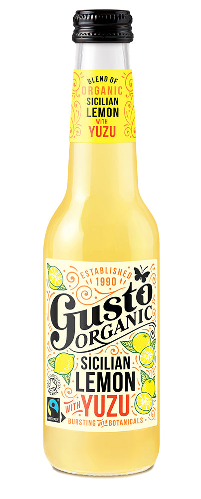 Gusto Organic Fairtrade Sicilian Lemon with Yuzu 275mL