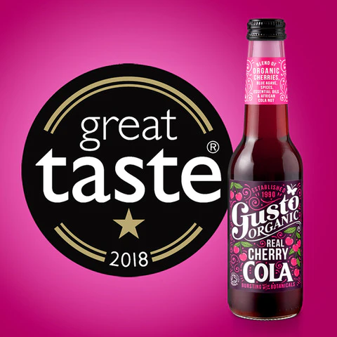 Gusto Organic Fairtrade Real Cherry Cola 275mL