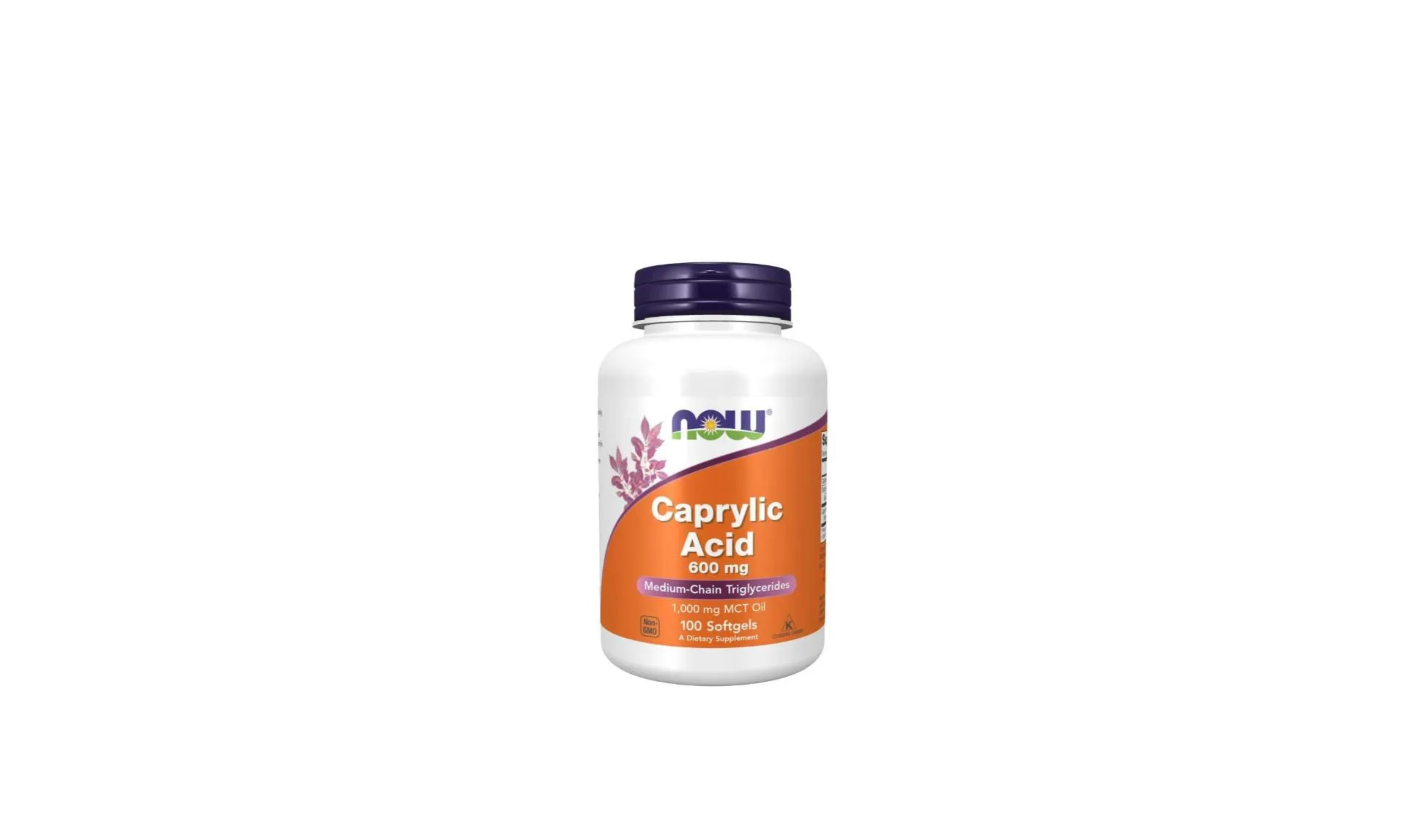 Now Caprylic Acid 100 Softgels X 600mg