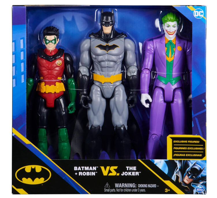 BATMAN AND ROBIN VS THE JOKER 12 INCH FIGURE SET
