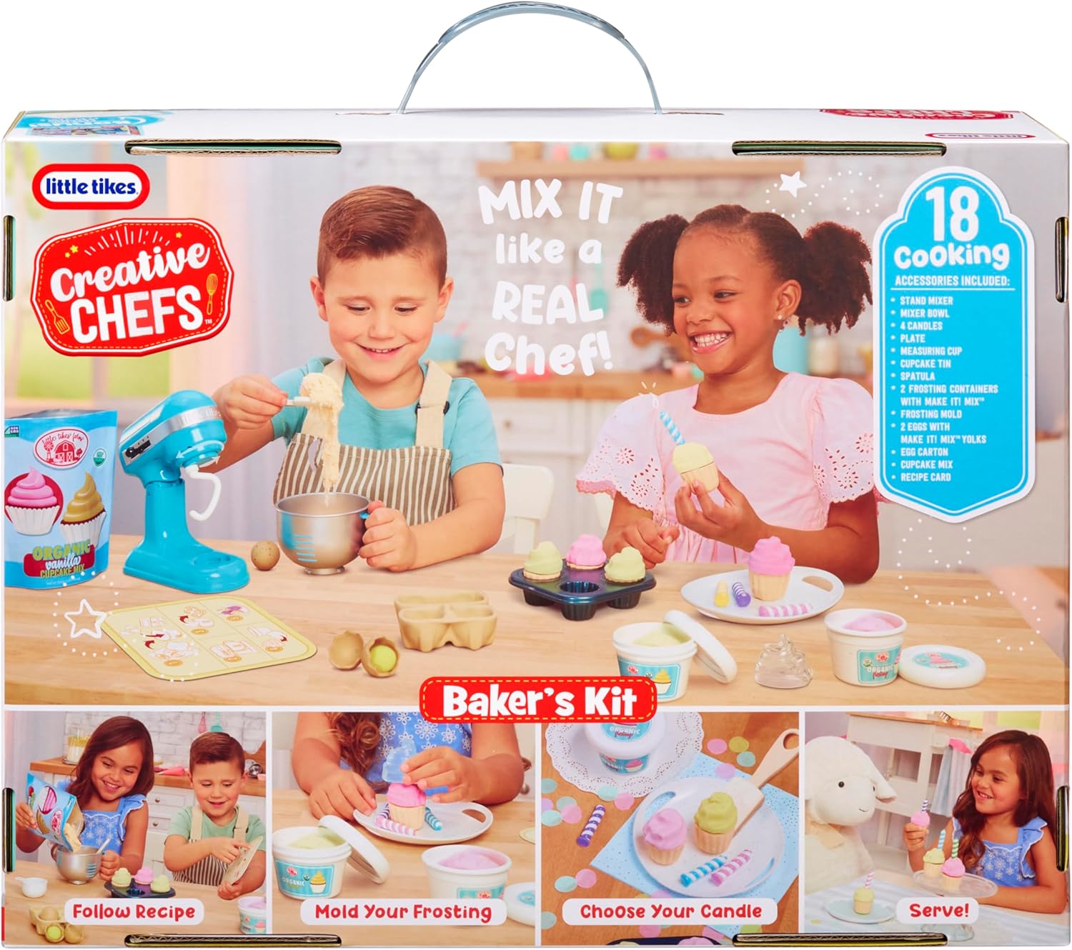 LITTLE TIKES CREATIVE CHEF SET ZAXAROPLASTIKH