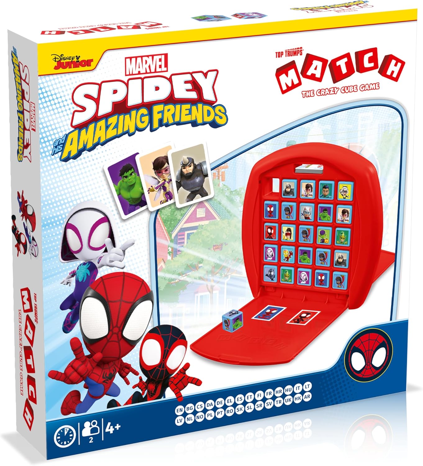 MARVEL SPIDEY AND HIS AMAZING FRIENDS THE CRAZY CUBE MATCH GAME ENGLISH LANGUAGE