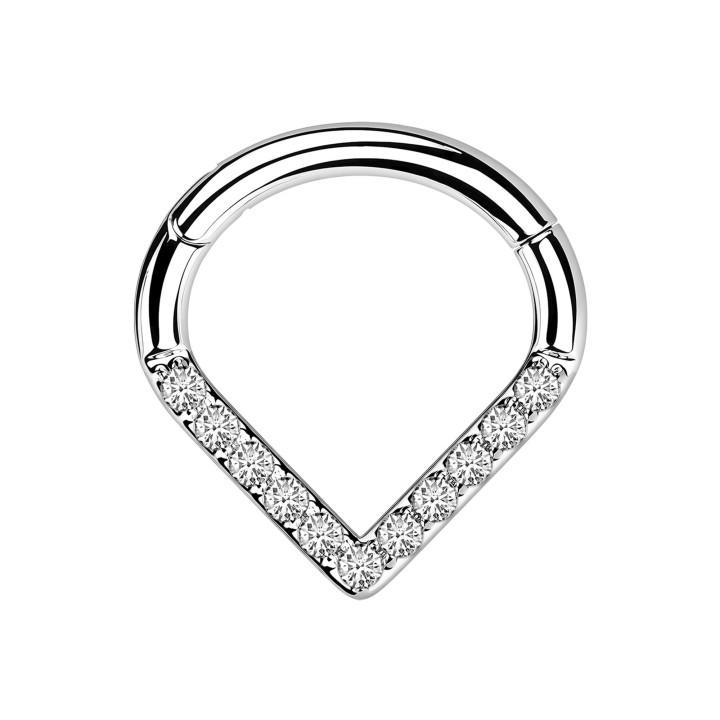 Piercing Nose Hoop Septum Jewelry Daith Earring Piercing - Silver / 16G / 10 mm