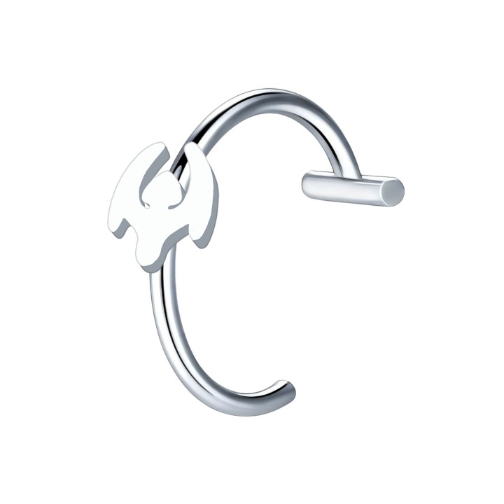 Lip Jewelry Non-Piercing Ring Accessory Fake Hugger Faux Piercing - Silver / 18G / 10 mm