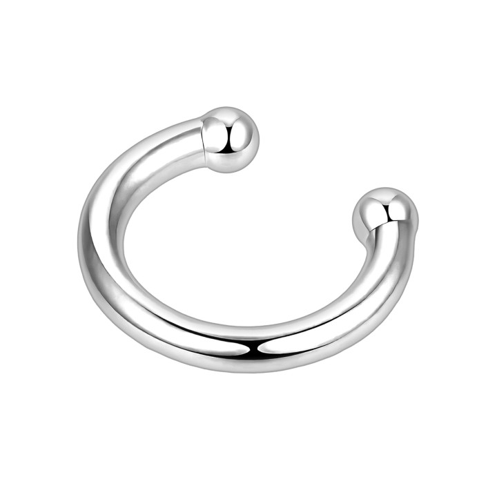 Minimalist Hoop Helix Jacket No Piercing Clip Dainty Jewelry Wrap Around Cuff - Silver
