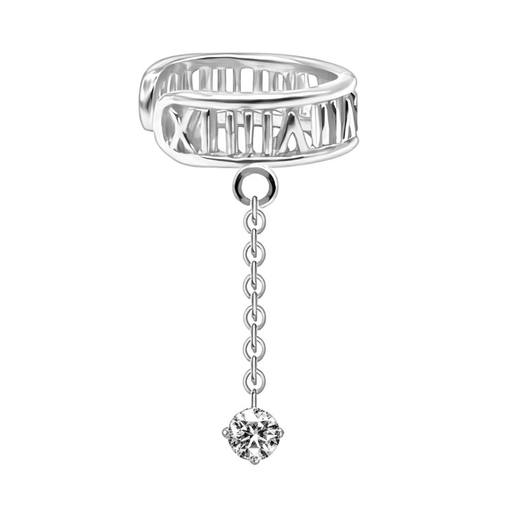 Non Pierced Jewelry Cartilage No Piercing Clip Conch Wrap Faux Hoop - Silver