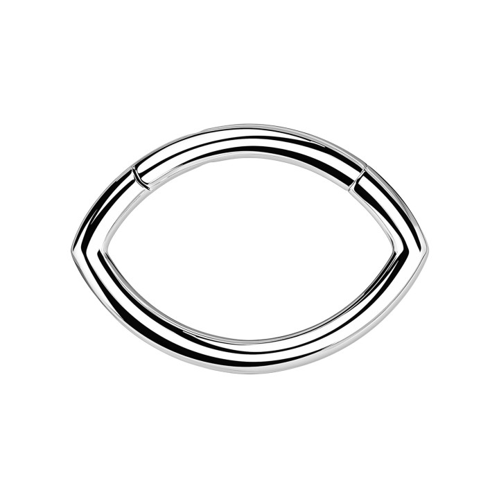 Piercing Septum Jewelry Nose Hoop Daith Clicker Piercing - Silver / 16G / 08 mm