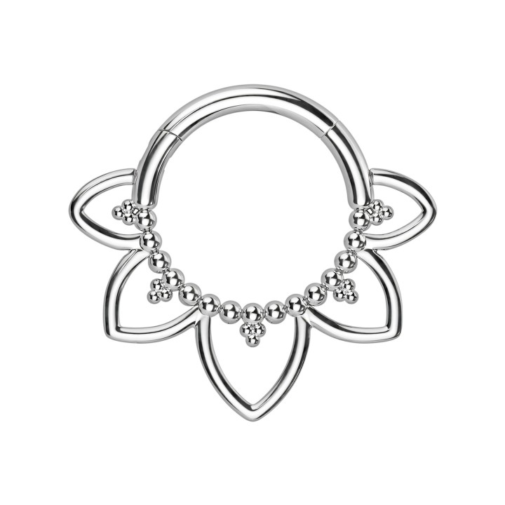 Daith Jewelry Septum Hoop Piercing Ring Nose Piercing Earring - Silver / 16G / 10 mm