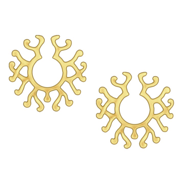 Sexy Jewelry Nipple Weights Adjustable Clip Set No Piercing Clips Breast Piercing - Gold