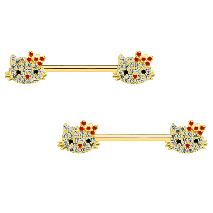 Nipple Ring Adult Breast Piercing Decor Intimate Piercing - Gold