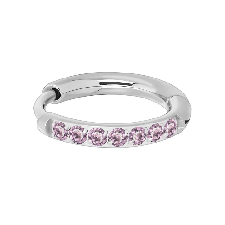 Piercing Jewelry Rook Clicker Conch Hoop Nose Ring Nostril Piercing - Silver / 18G / 10 mm