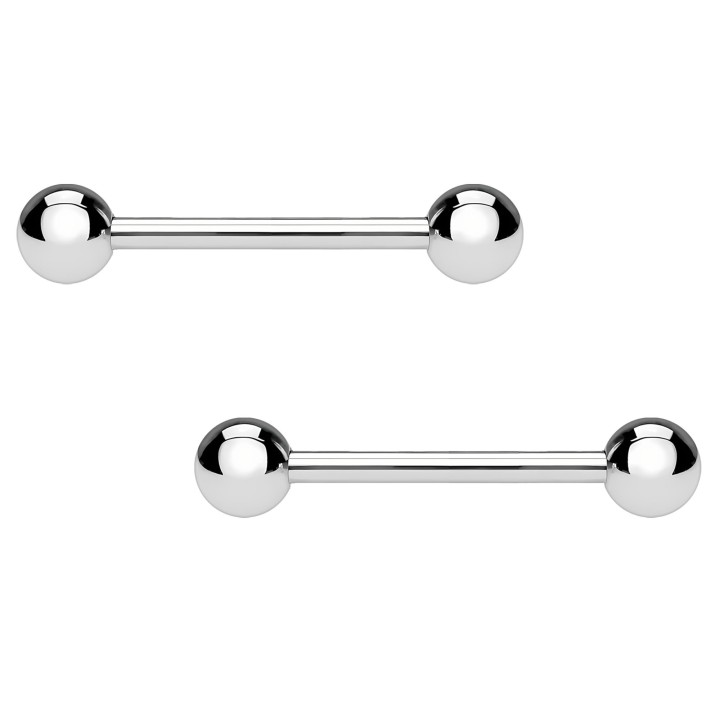 Fetish Ring Piercing Bar Adult - Silver / 16 mm