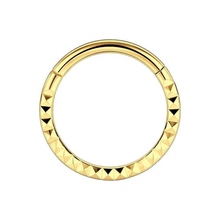 Piercing Hoop Daith Nose Ring Septum Earring - Gold / 16G / 08 mm