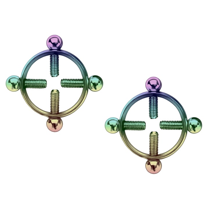 Fetish Jewelry Sexy Fake Piercing Clamps Intimate - Rainbow
